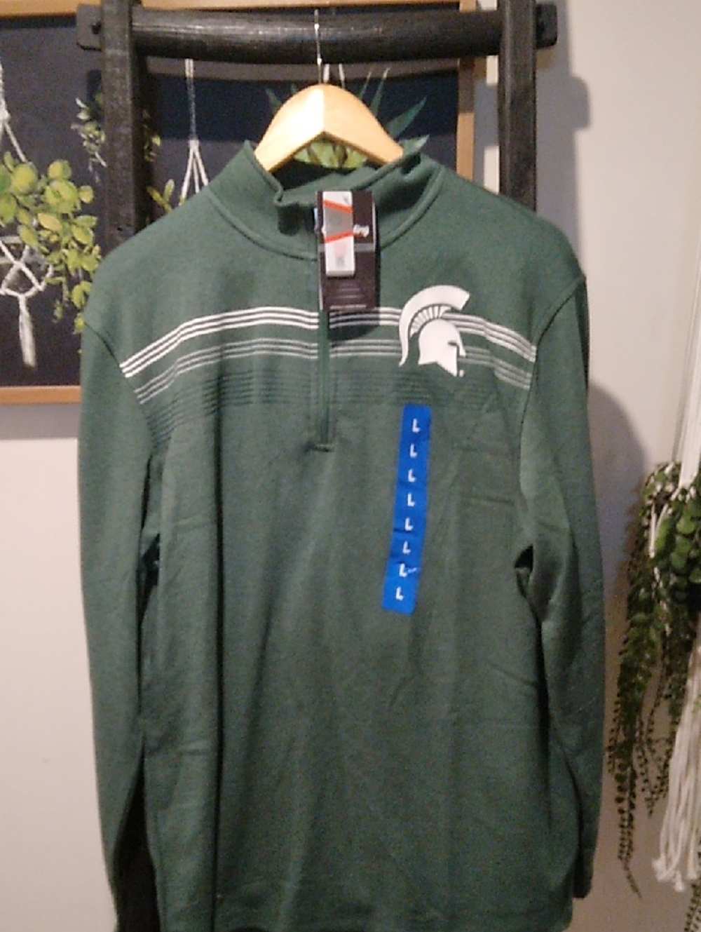 Men's Captivating University Of Michigan State Spartans Pullover